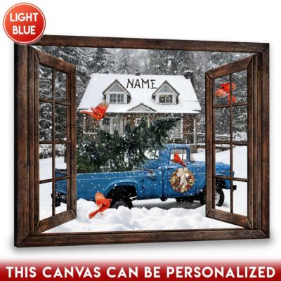 Christmas pickup truck