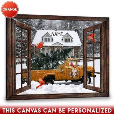 Christmas pickup truck