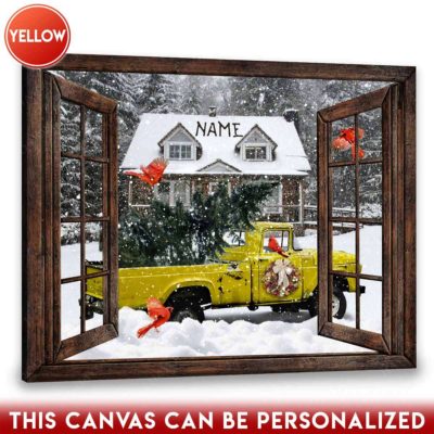 Christmas pickup truck