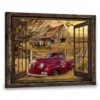 Hayooo Personalized Canvas 1946 Studebaker M Series Pickup Truck In Maroon Color