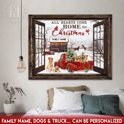 christmas farm truck