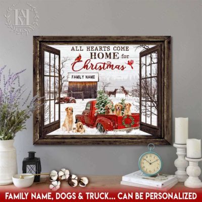 christmas farm truck