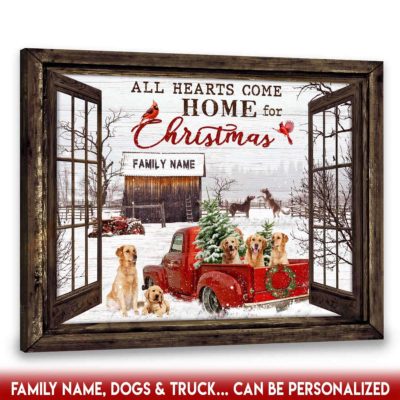 christmas farm truck