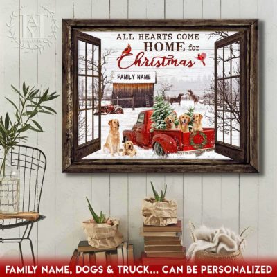 christmas farm truck