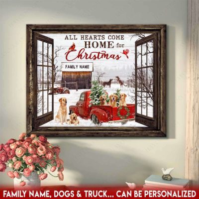 christmas farm truck