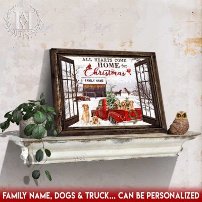 christmas farm truck