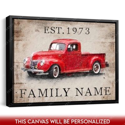 old pickup truck art