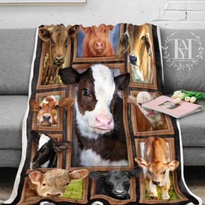 fleece cow blanket