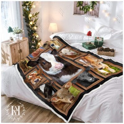 fleece cow blanket