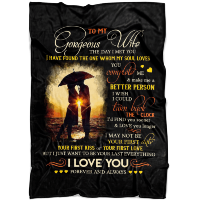 To My Gorgeous Wife blanket