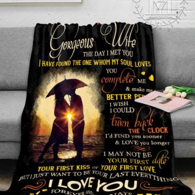 To My Gorgeous Wife blanket