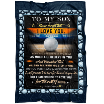 Volleyball Blanket To My Son