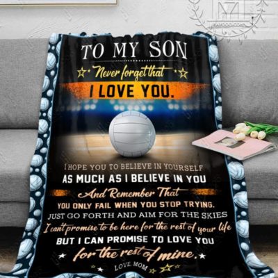 Volleyball Blanket To My Son