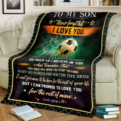 soccer blanket for son
