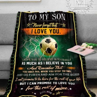 soccer blanket for son