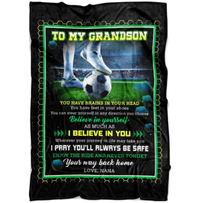 soccer blanket from nana