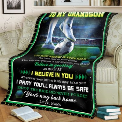 soccer blanket from nana