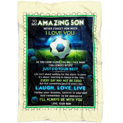 Follow Your Dream soccer blanket