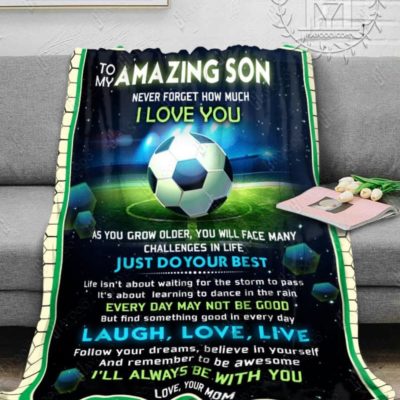 Follow Your Dream soccer blanket
