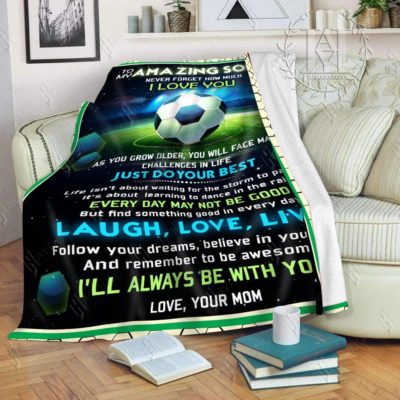 Follow Your Dream soccer blanket