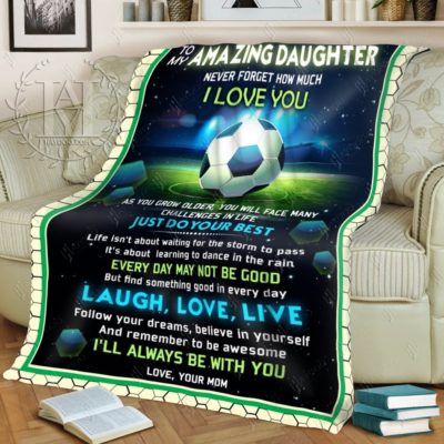 to my amazing daughter blanket