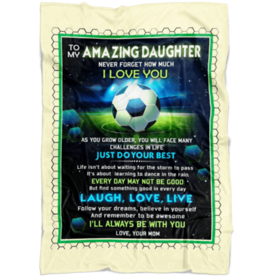 to my amazing daughter blanket
