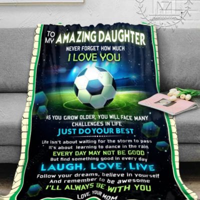 to my amazing daughter blanket