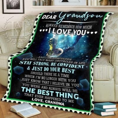 soccer blanket from grandma to grandson