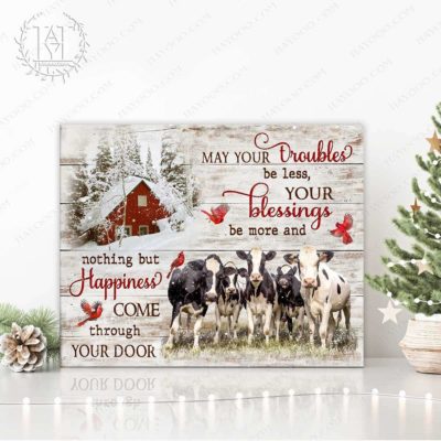 christmas cow art