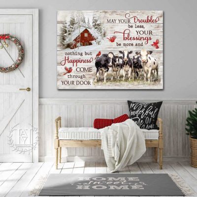 christmas cow art