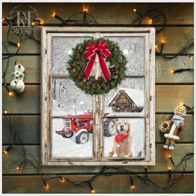 rustic christmas wreath