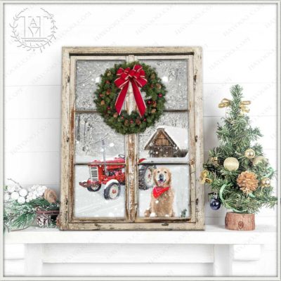 rustic christmas wreath