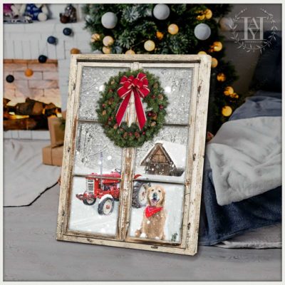 rustic christmas wreath