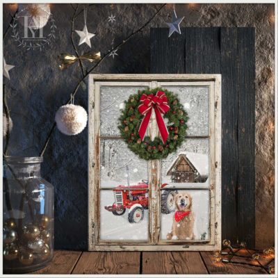 rustic christmas wreath