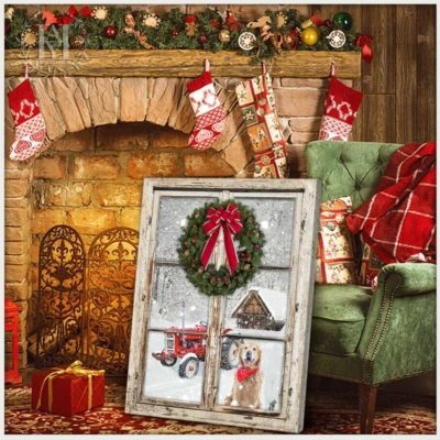 rustic christmas wreath