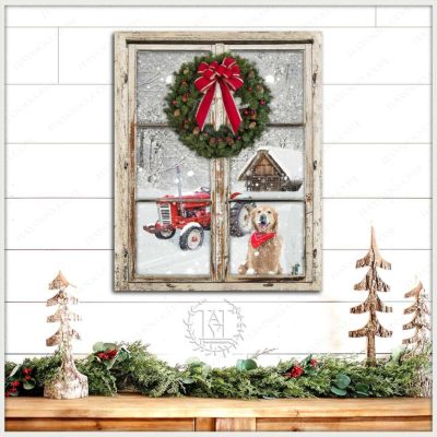 rustic christmas wreath