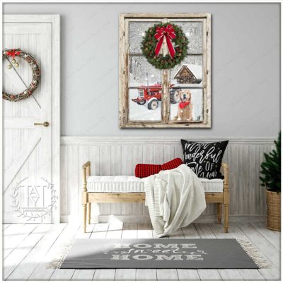rustic christmas wreath