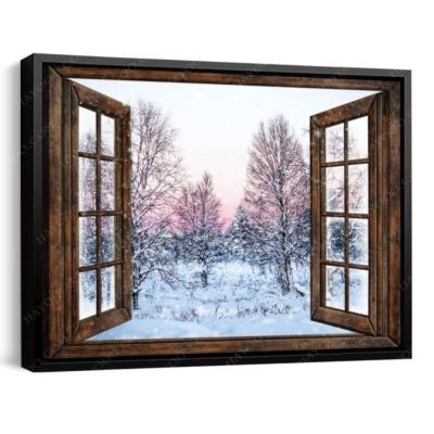 rustic winter wall art