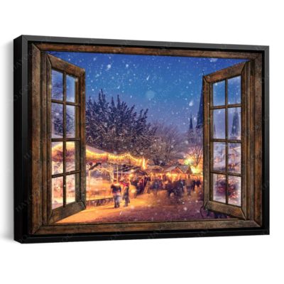 winter night canvas