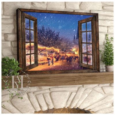 winter night canvas