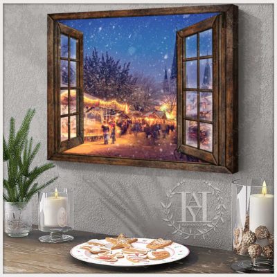 winter night canvas