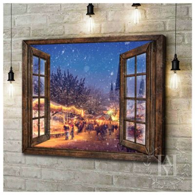 winter night canvas