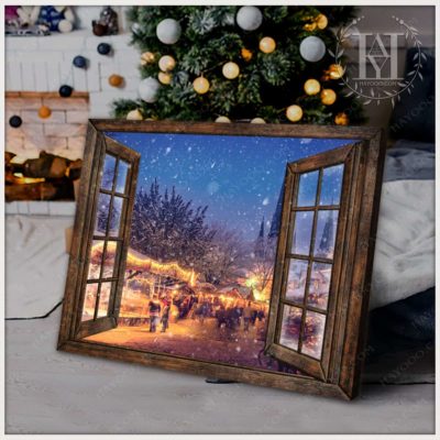 winter night canvas