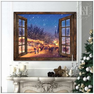 winter night canvas