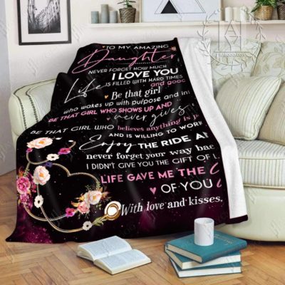 to my daughter nurse blanket