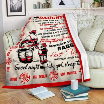 Firefighter Daughter Blanket
