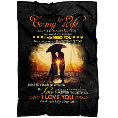 To my wife blanket