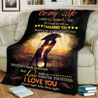 To my wife blanket