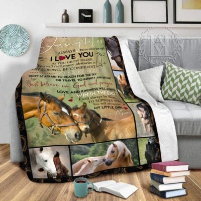 To My Daughter Horse Blanket