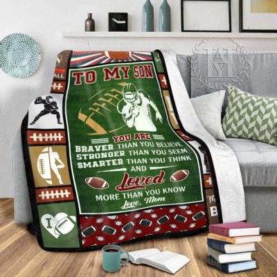 Football Blanket To My Son